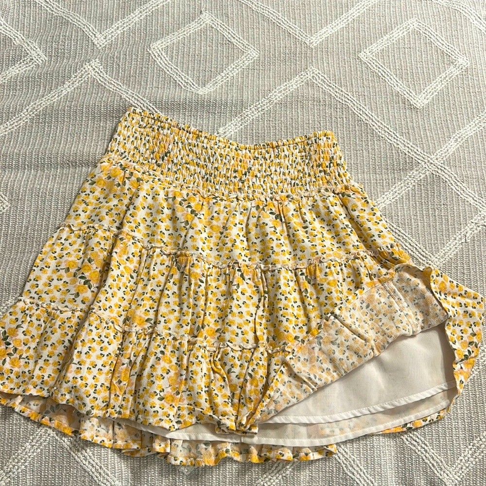 Yellow flower, sun skirt, Size-S, from American Eagle